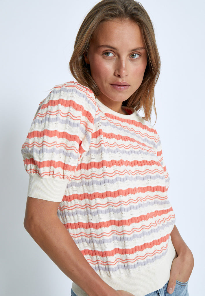 Minus MSEvira Knit T-Shirt Pullover 641 Dubarry