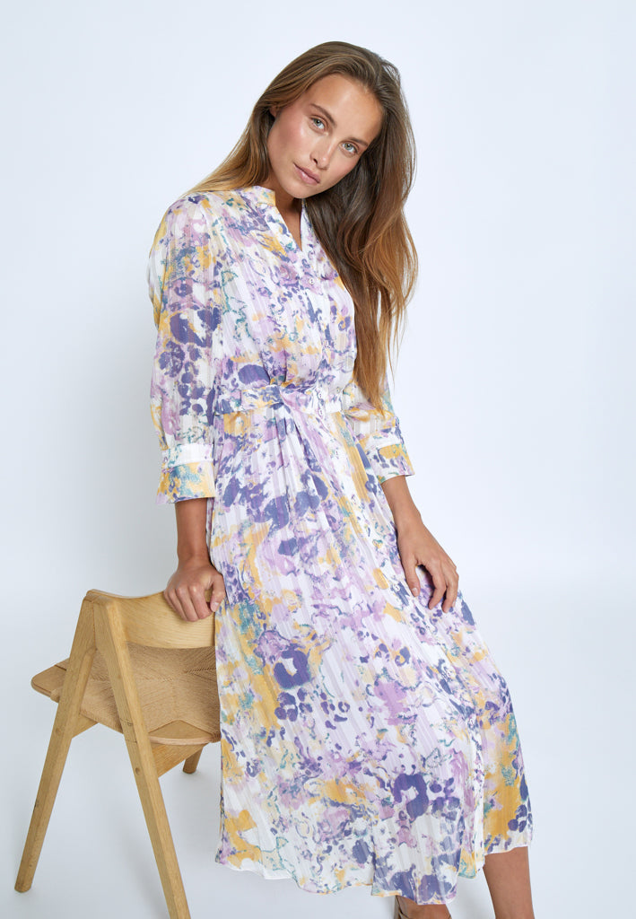 Minus MSFiline Midi Dress Dress 4239P Soft Lilac Print