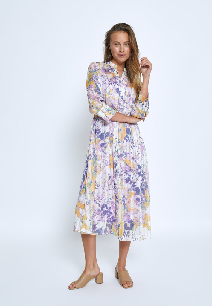 Minus MSFiline Midi Dress Dress 4239P Soft Lilac Print