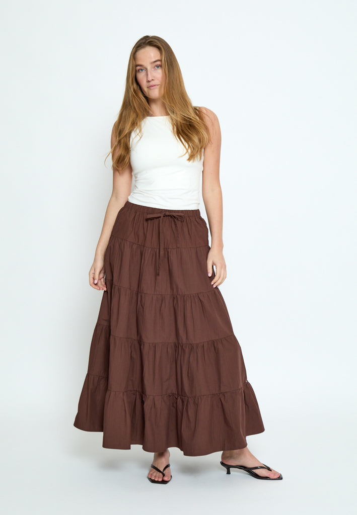 Minus MSFreya Maxi Skirt Skirt 5065 Chestnut
