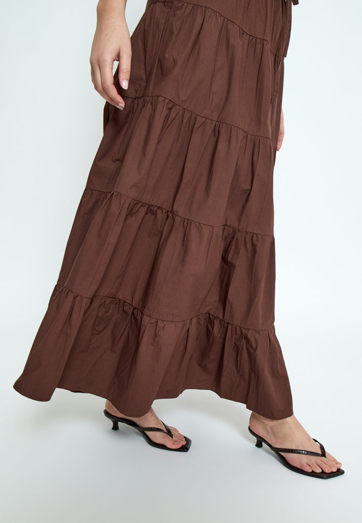 Minus MSFreya Maxi Skirt Skirt 5065 Chestnut