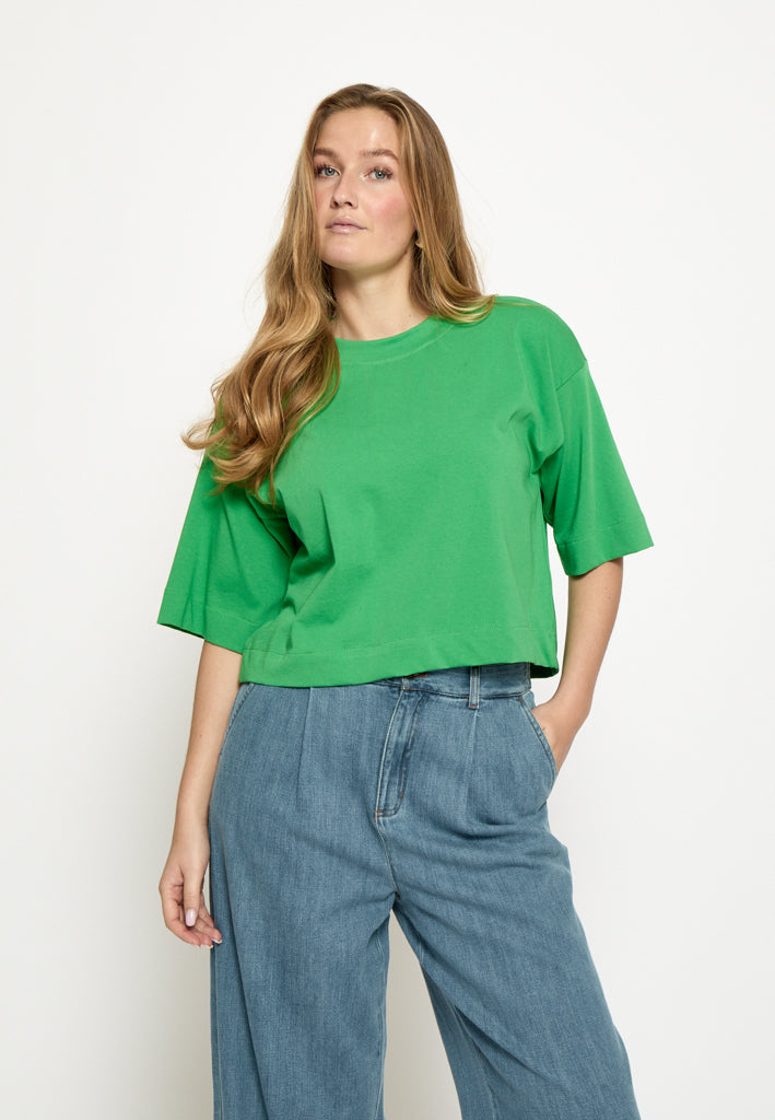 Minus MSGamma Cropped GOTS T-shirt T-Shirt 3032 Greenbriar