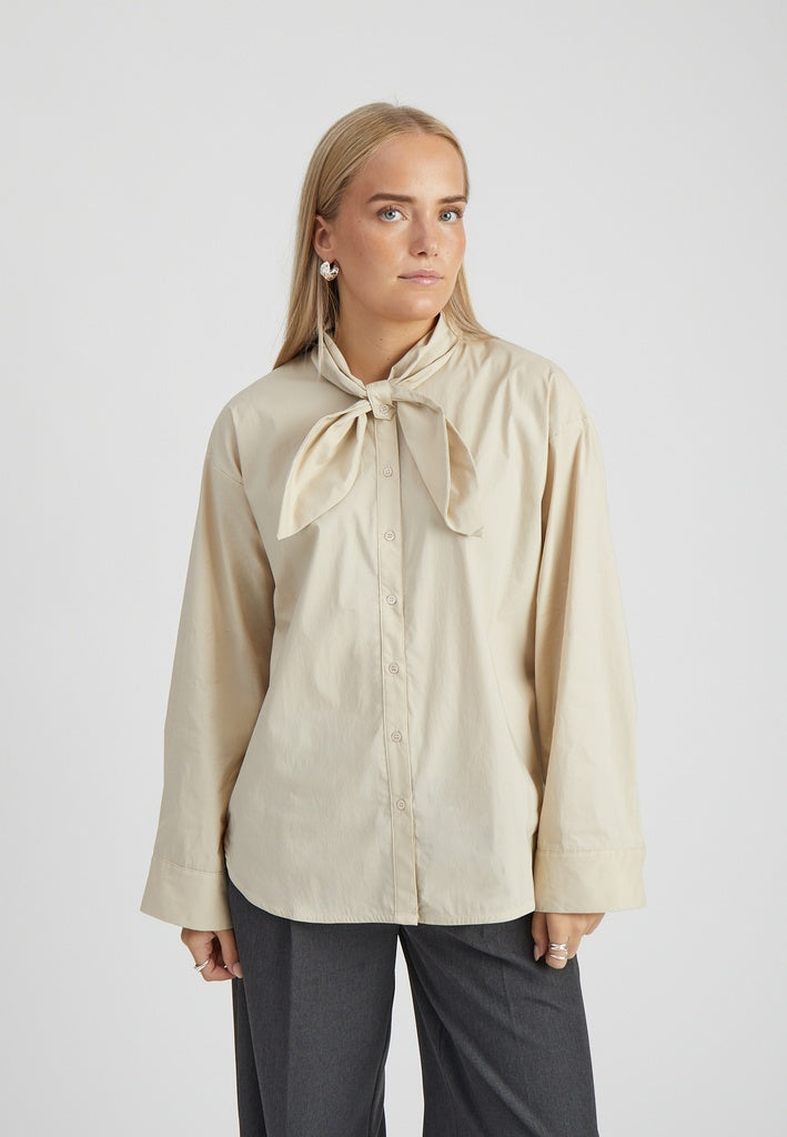 Minus MSIsabel Oversize Shirt Shirt 9015 Sand Gray