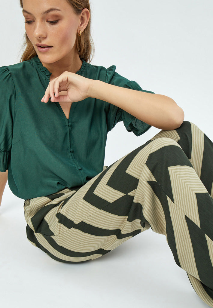 Minus MSJalia Pants Pant 4112P Jungle Green Print