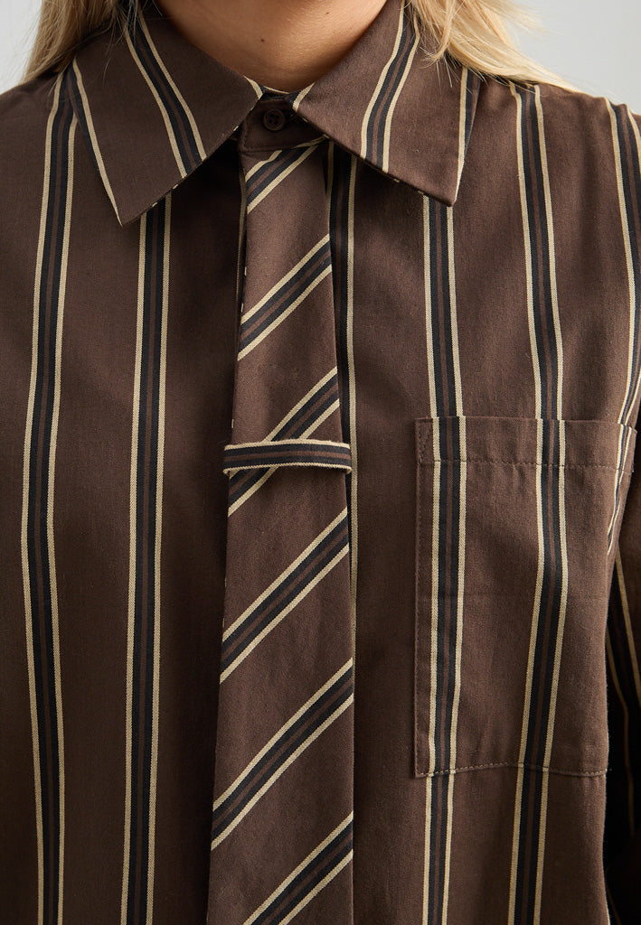 Minus MSJanine Shirt Shirt 3681S Tiramisu Striped