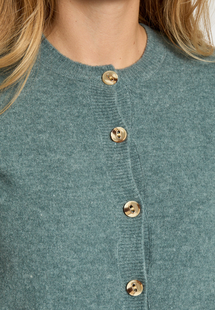 Minus MSJanna Knit Cardigan Cardigans 480M North Atlantic Mel.