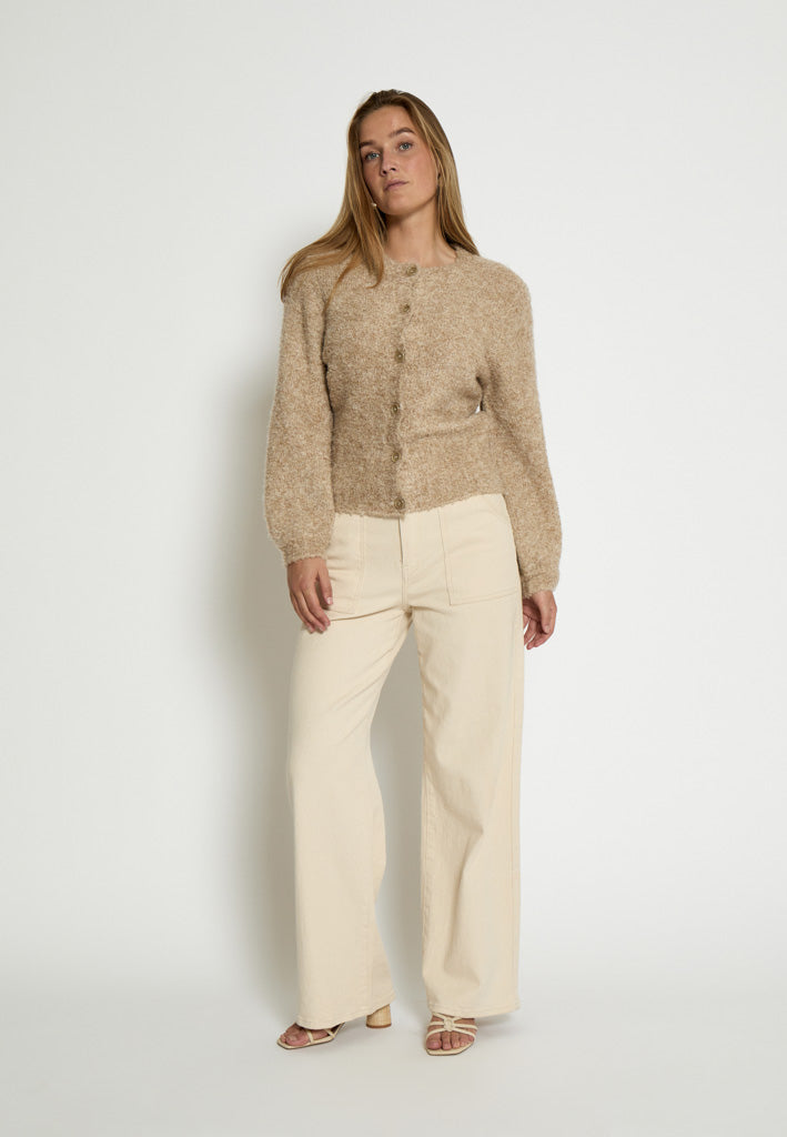 Minus MSJennie GRS Knit Cardigan Cardigans 0312M Tan Melange