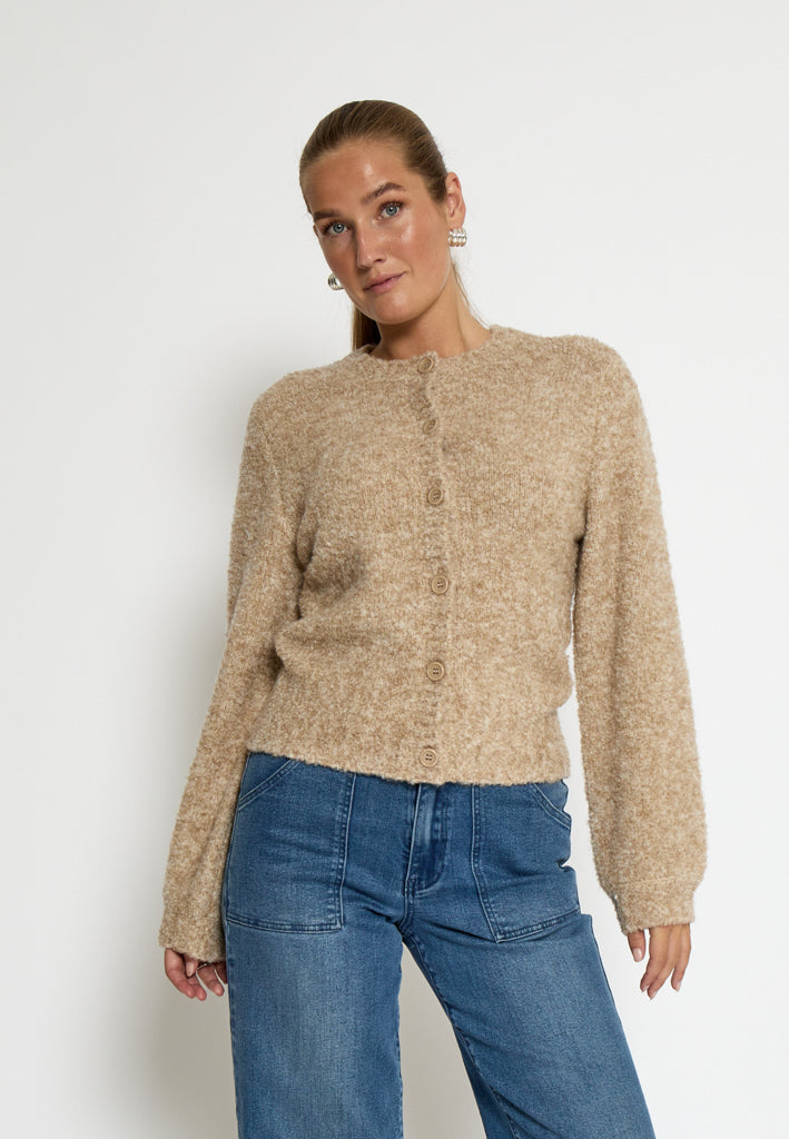 Minus MSJennie GRS Knit Cardigan Cardigans 0312M Tan Melange