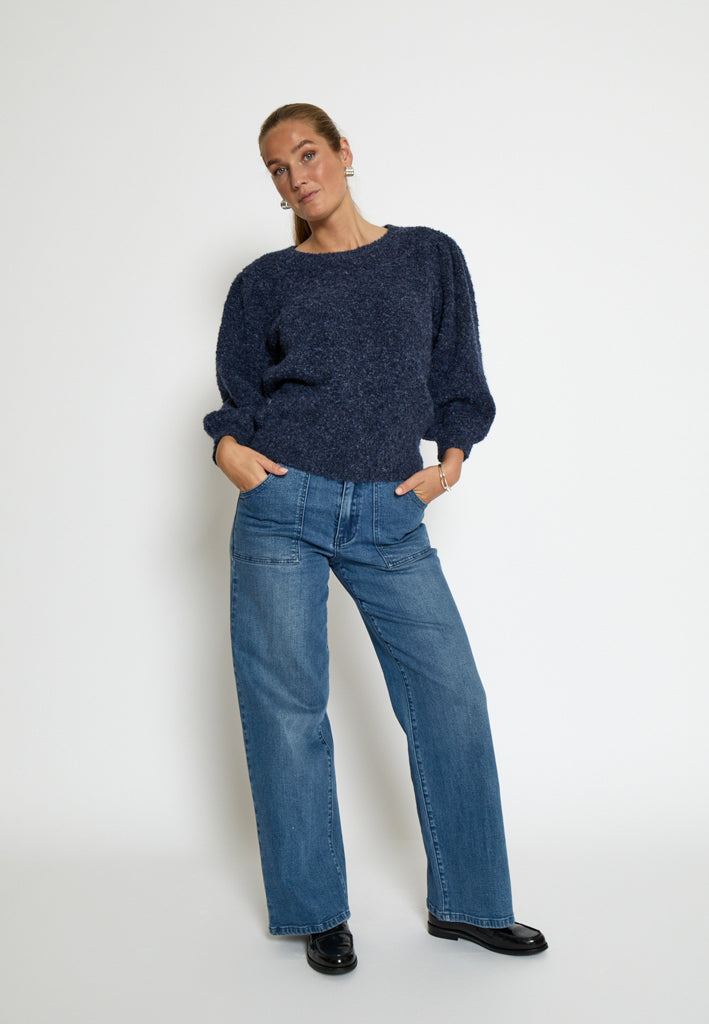 Minus MSJennie Knit Pullover T-Shirt 2994 Sky Captain