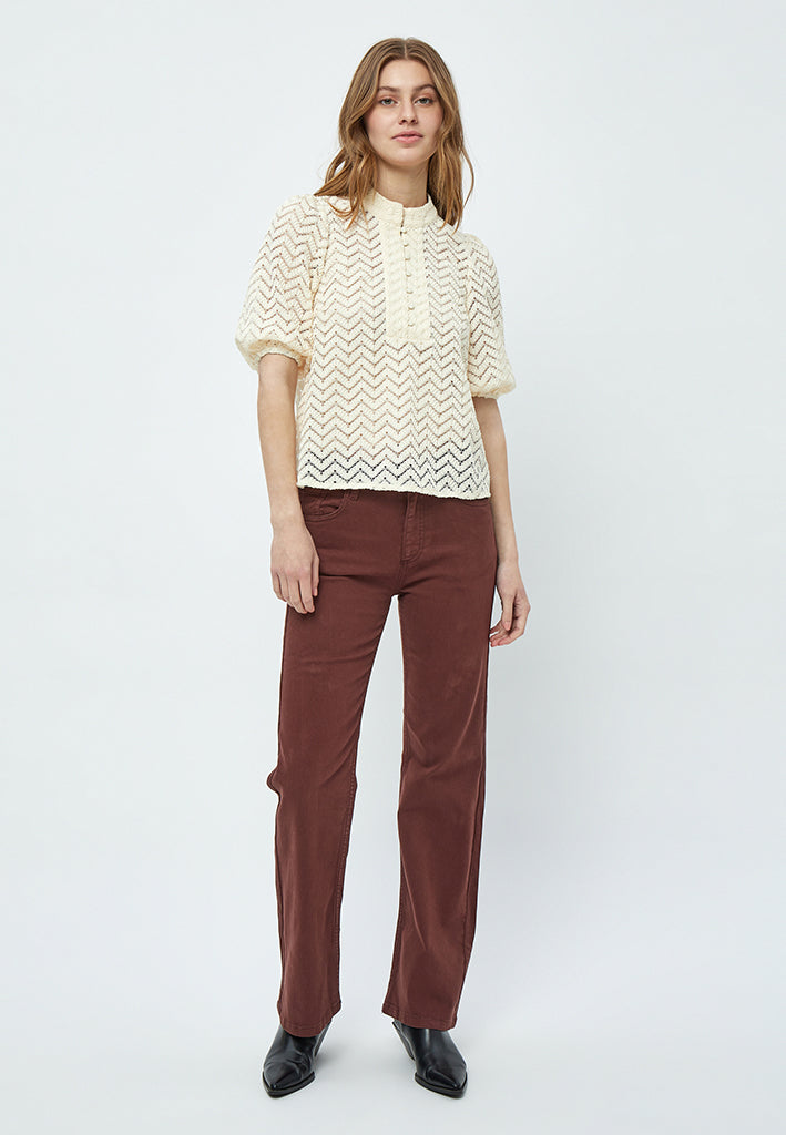 Minus MSJeva Blouse Blouse 0175 Light Birch