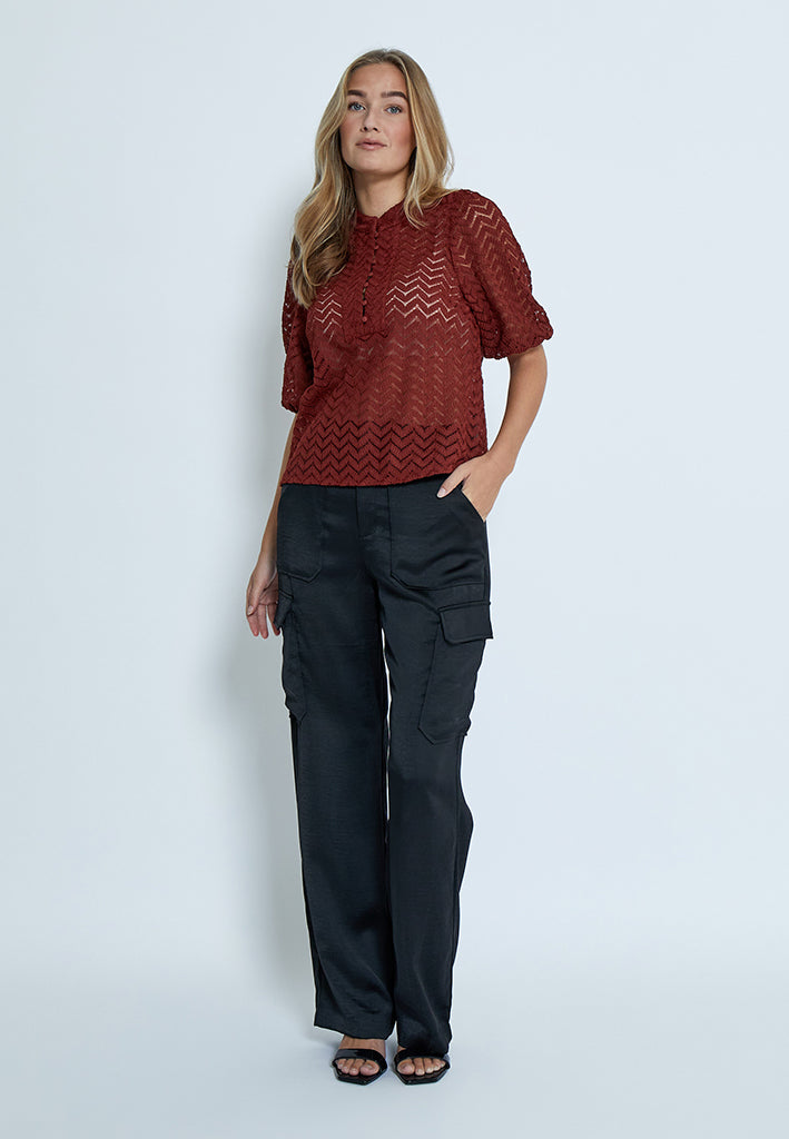 Minus MSJeva Blouse Blouse 5061 Madder Brown
