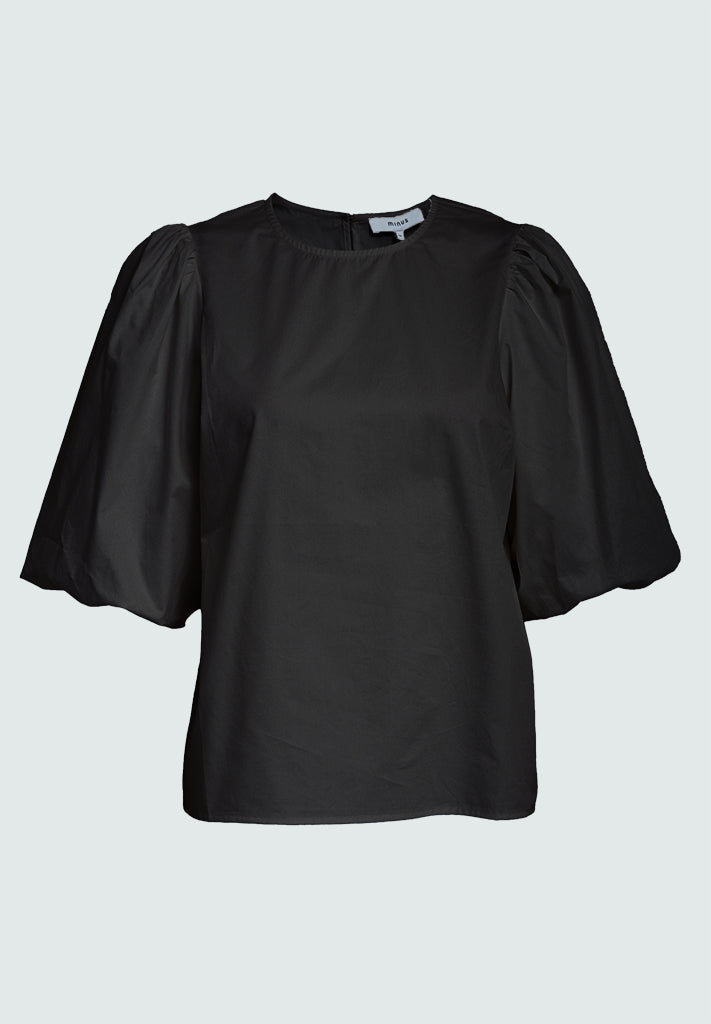 Minus MSJoa Short Sleeve Blouse Blouse 100 Black