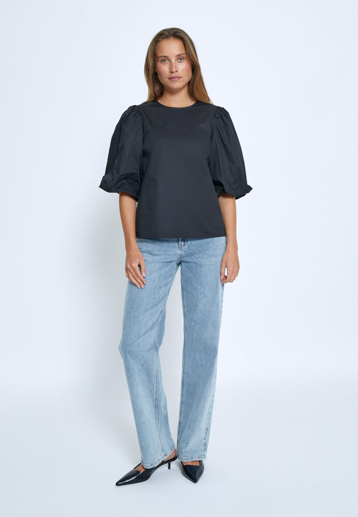Minus MSJoa Short Sleeve Blouse Blouse 100 Black