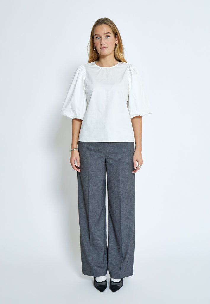 Minus MSJoa Short Sleeve Blouse Blouse 235 Cloud Dancer