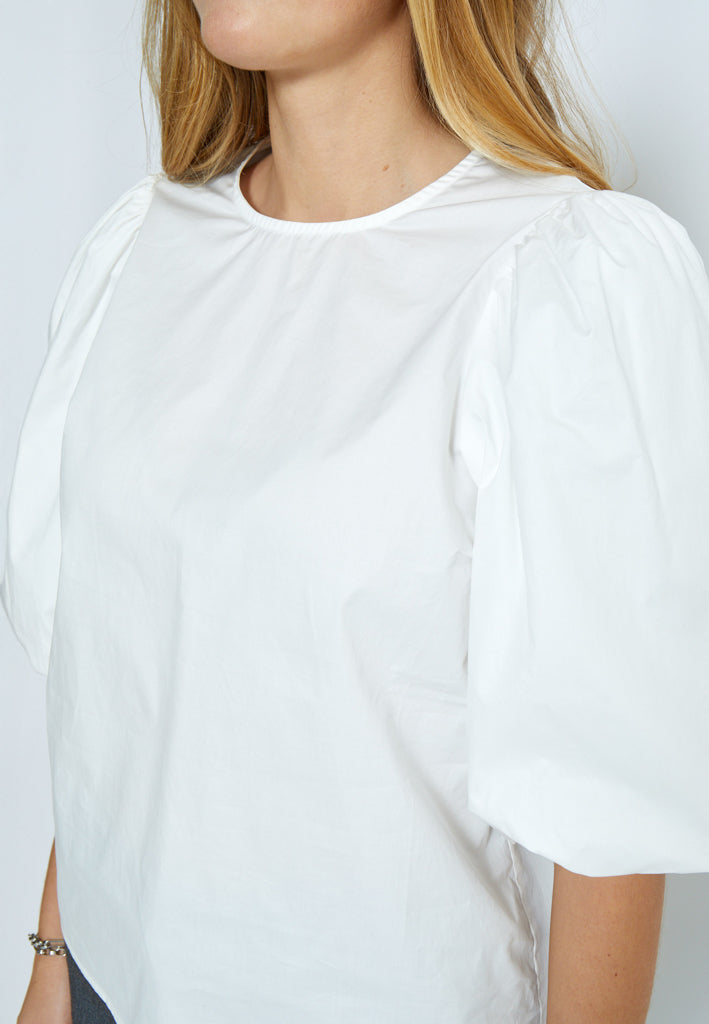 Minus MSJoa Short Sleeve Blouse Blouse 235 Cloud Dancer