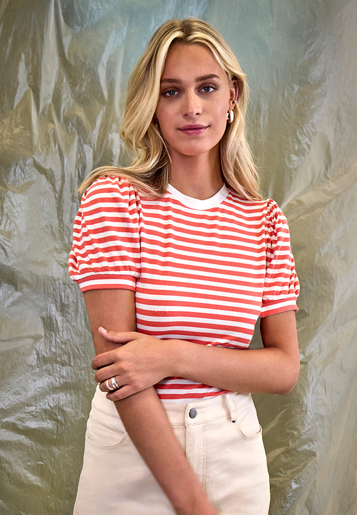 Minus MSJohanna Striped Tee T-Shirt 641S Dubarry Striped