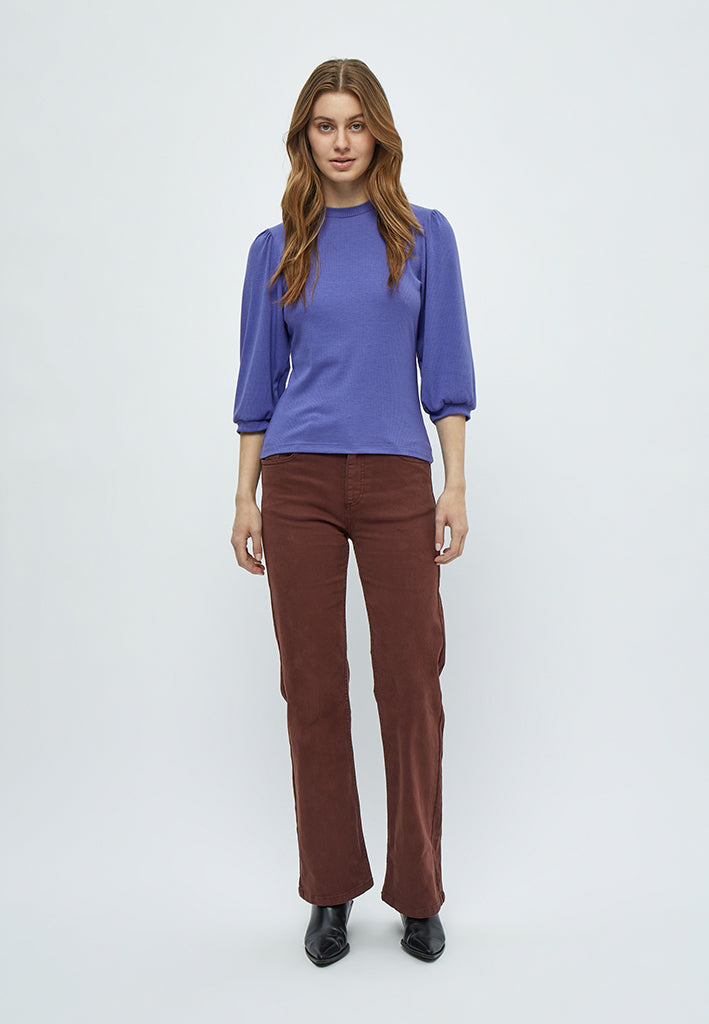 Minus MSJohanna T-Shirt T-Shirt 7330 Iris Bloom Purple