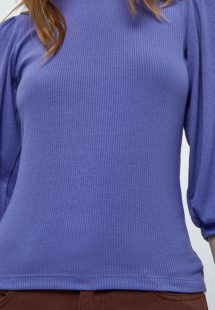 Minus MSJohanna T-Shirt T-Shirt 7330 Iris Bloom Purple