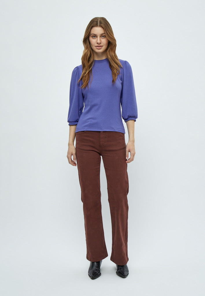 Minus MSJohanna T-Shirt T-Shirt 7330 Iris Bloom Purple