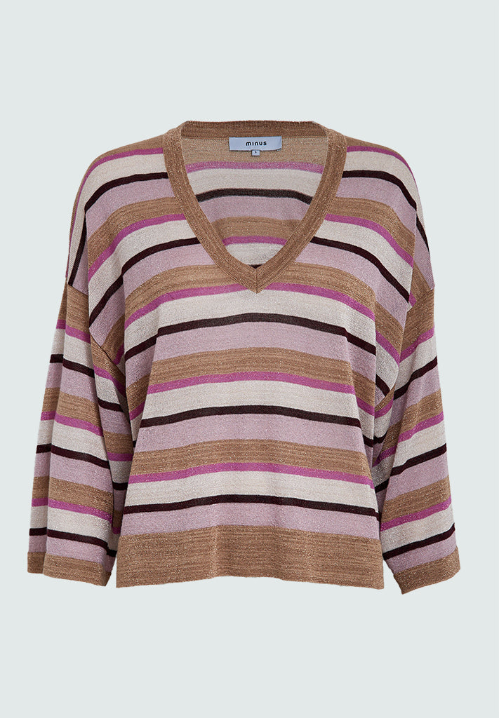 Minus MSJolina Knit Pullover Pullover 7032Met Mauve Orchid Metal.
