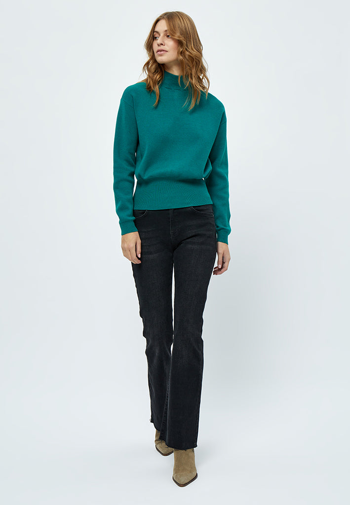 Minus MSJose Knit Turtleneck Pullover 481 Ocean Green