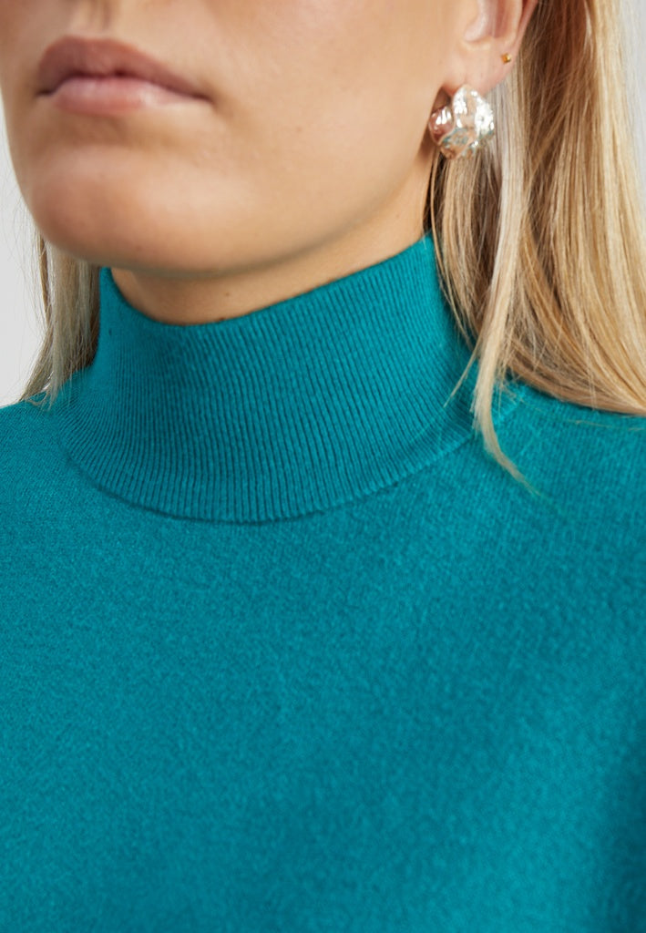 Minus MSJose Knit Turtleneck Pullover 481 Ocean Green