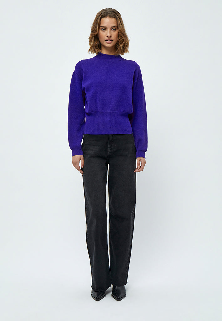 Minus MSJose Knit Turtleneck Pullover 5024 Royal Blue
