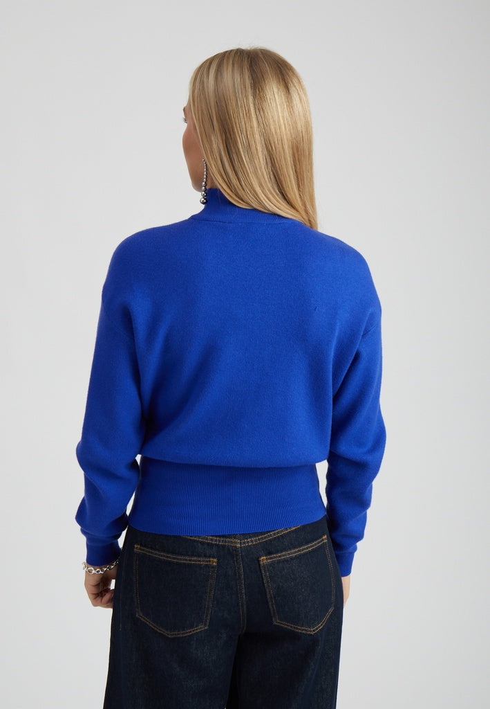 Minus MSJose Knit Turtleneck Pullover 5024 Royal Blue