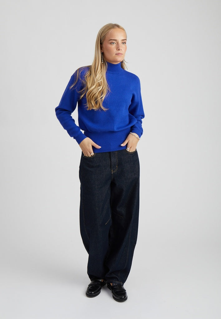 Minus MSJose Knit Turtleneck Pullover 5024 Royal Blue