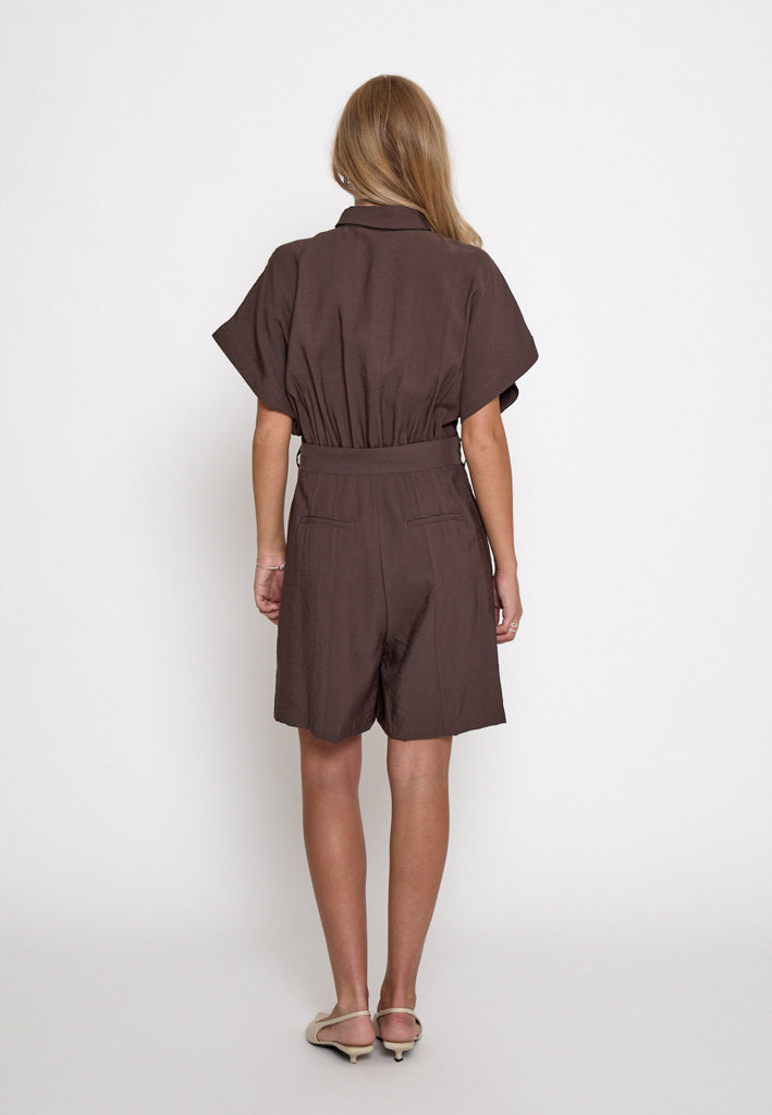 Minus MSJulia Playsuit Jumpsuit 5065 Chestnut