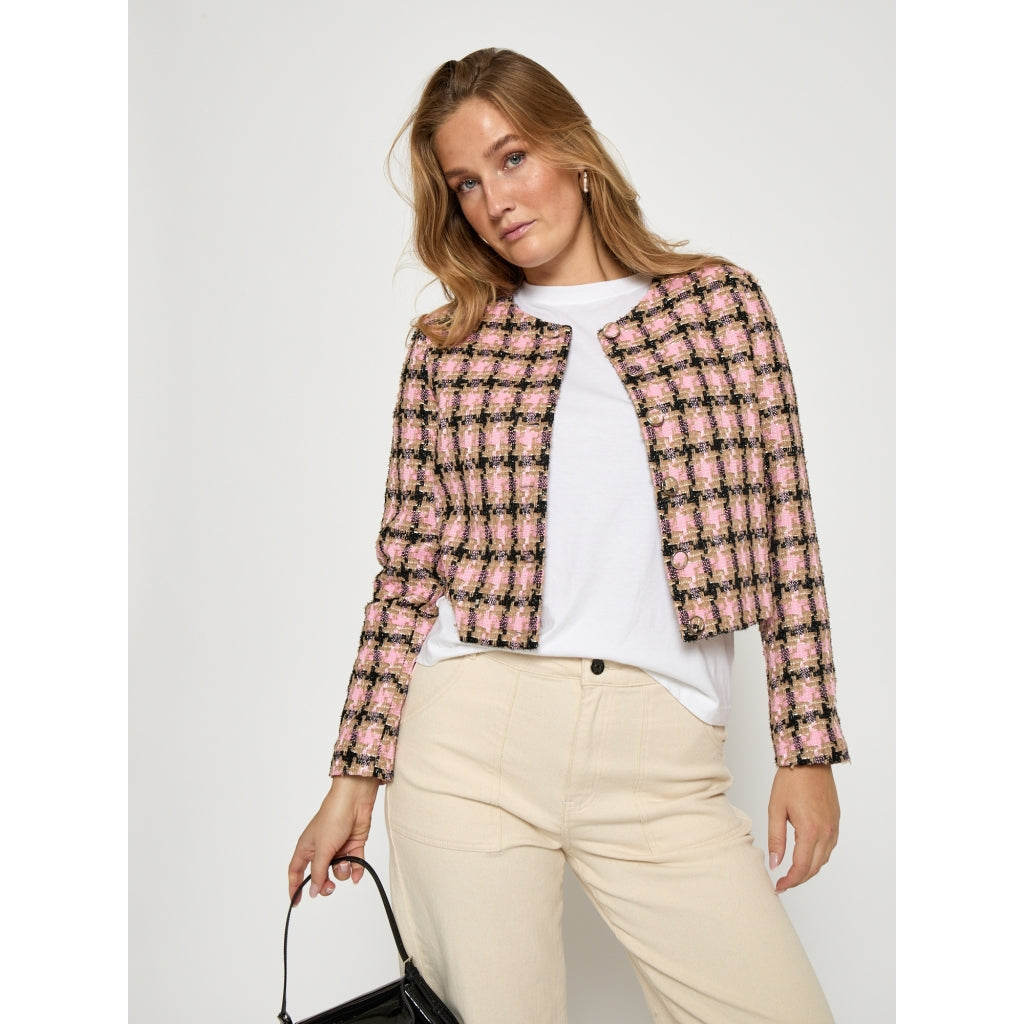 Minus MSJunia Short Jacket Jacket 4019C Prism Pink Checked