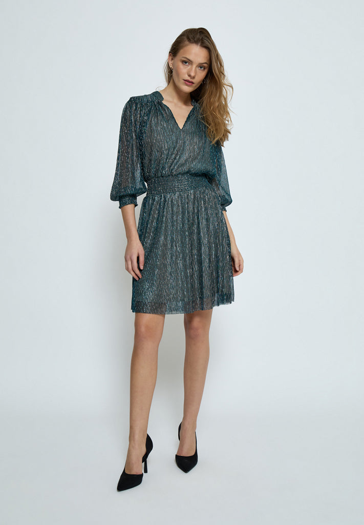 Minus MSKamina Dress Dress 2061MET LAKE BLUE METALLIC