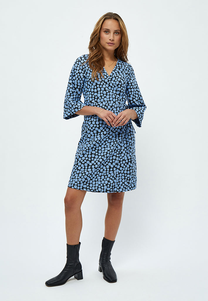 Minus MSKatrina Wrap Dress Dress 1048P Ice Blue Print