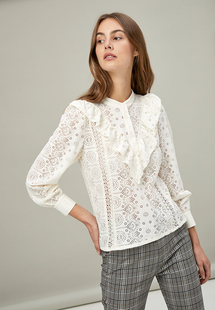 Minus MSKayli Blouse Blouse 235 Cloud Dancer