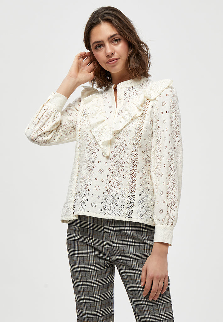 Minus MSKayli Blouse Blouse 235 Cloud Dancer