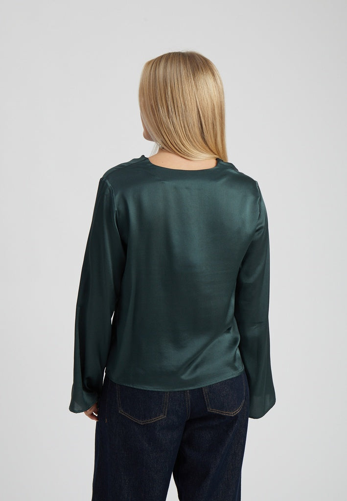 Minus MSKelsi Silk Blouse Blouse 437 Green Gables