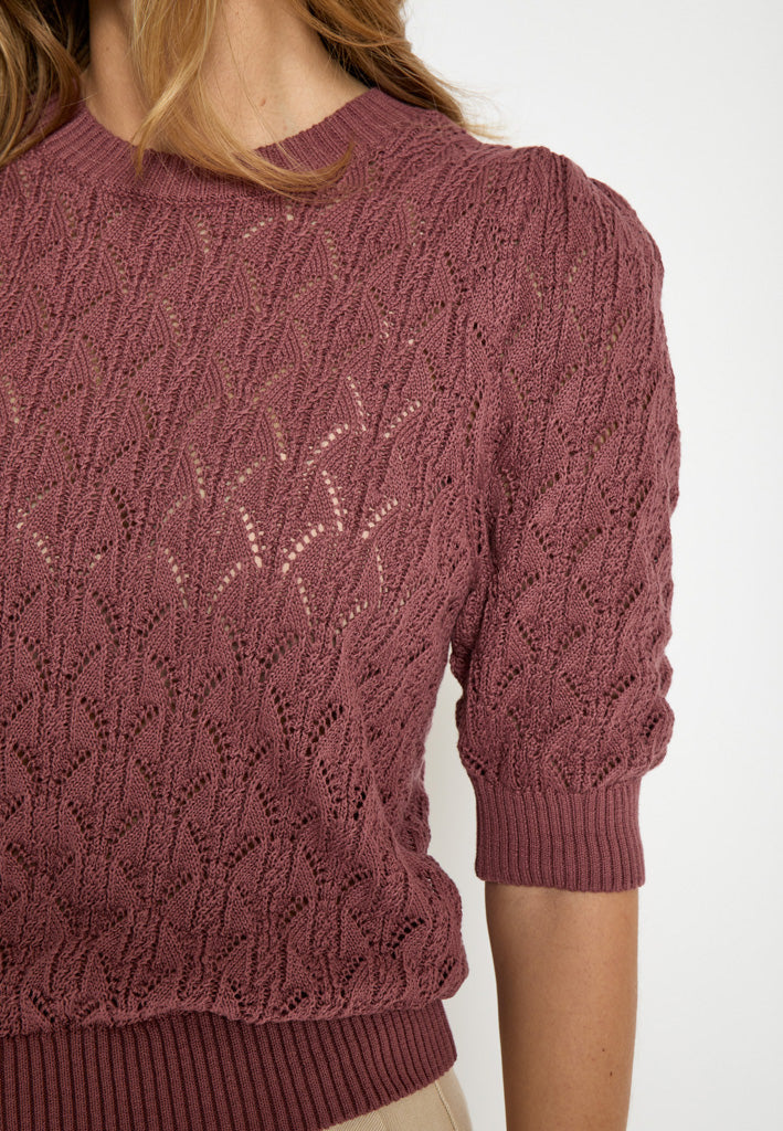 Minus MSLamina Knit Pullover Pullover 4058 Roan Rouge