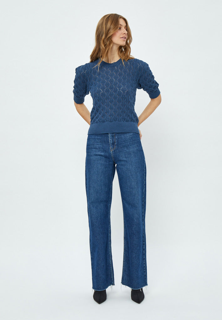 Minus MSLamina Knit Pullover Pullover 537 Dark Denim Blue