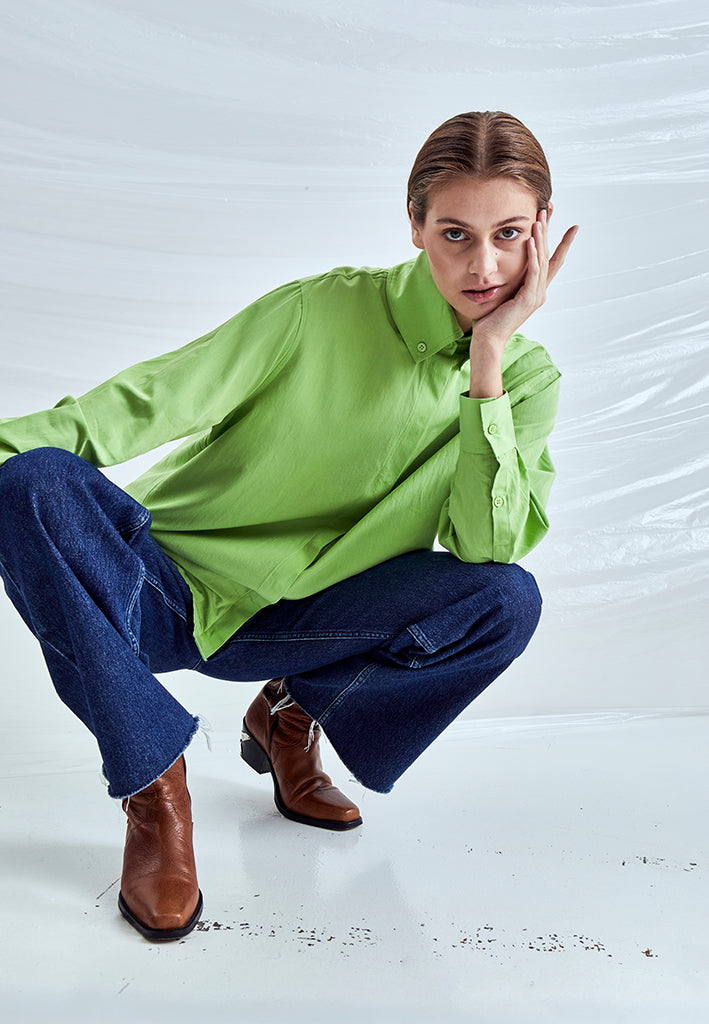 Minus MSLamira Oversized Shirt Shirt 3031 Lime Green