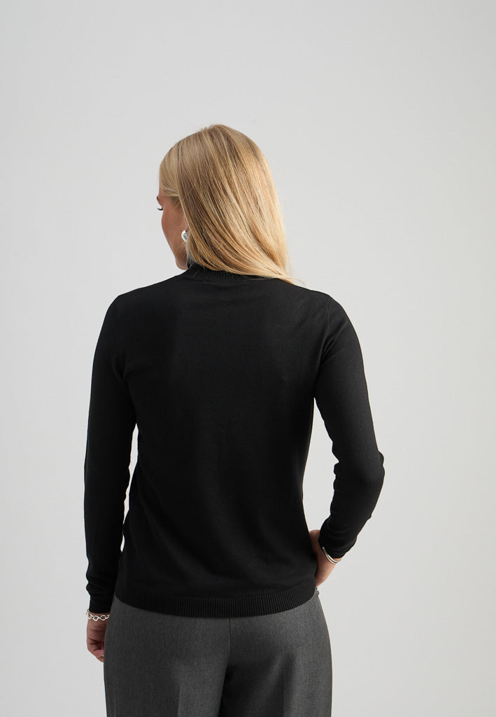 Minus MSLana Roll Neck Knit Pullover 100 Black
