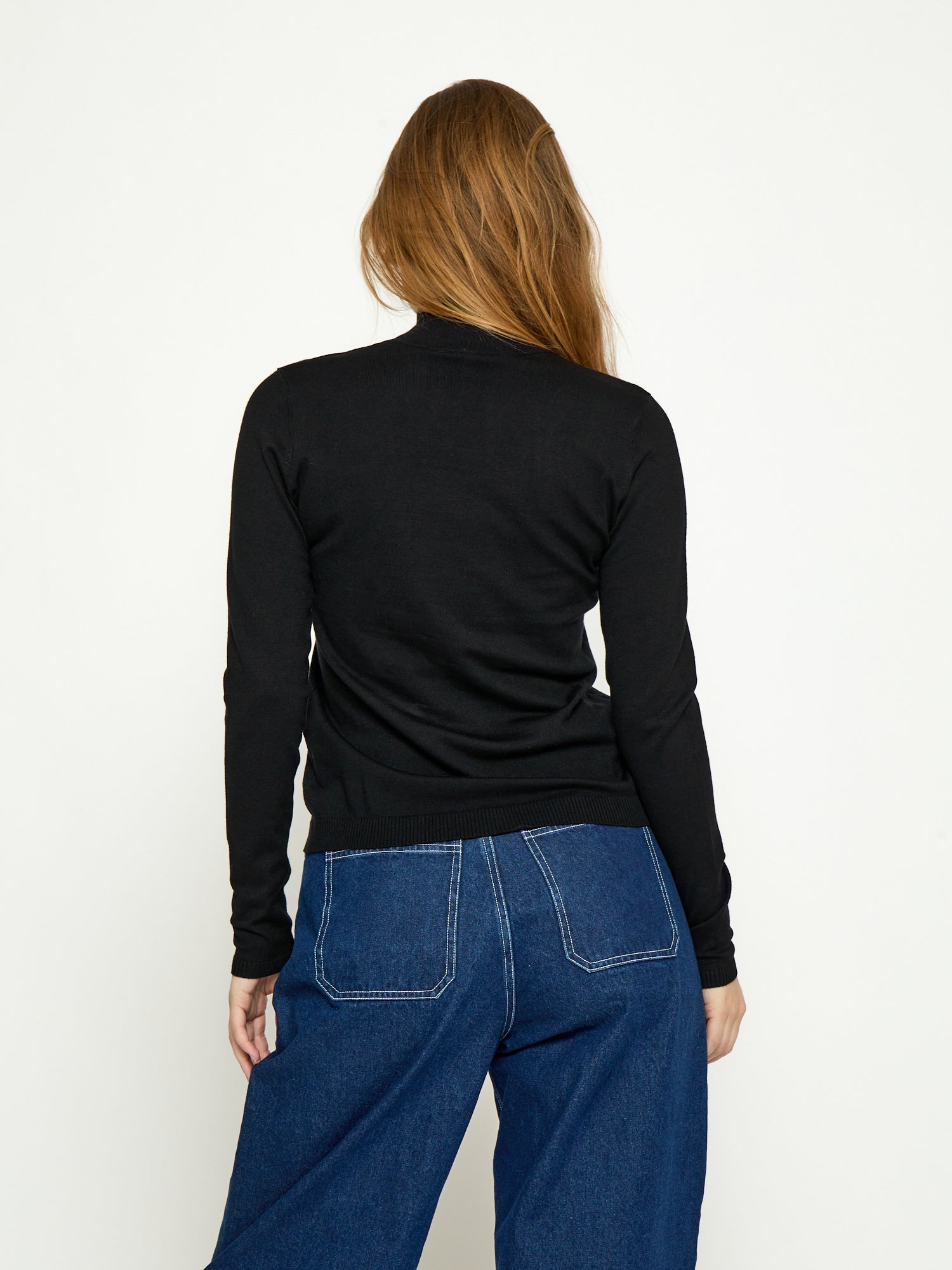 Minus MSLana Roll Neck Knit Pullover 100 Black