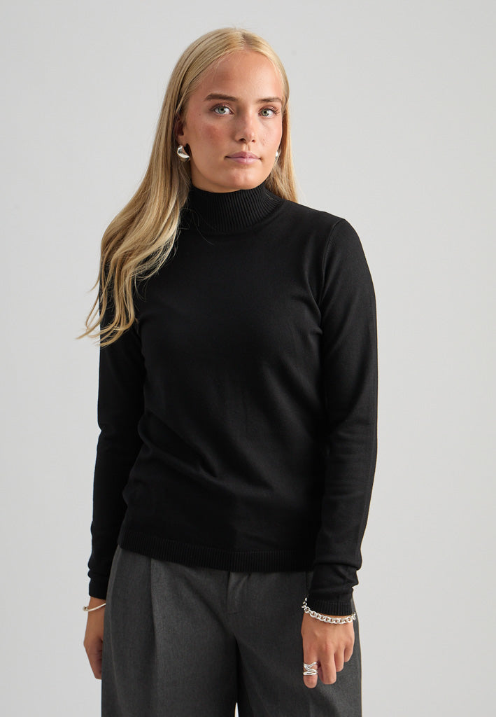 Minus MSLana Roll Neck Knit Pullover 100 Black