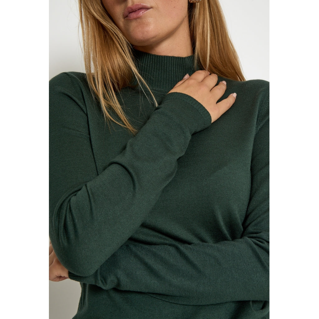 Minus MSLana Roll Neck Knit Pullover 4112 Jungle Green