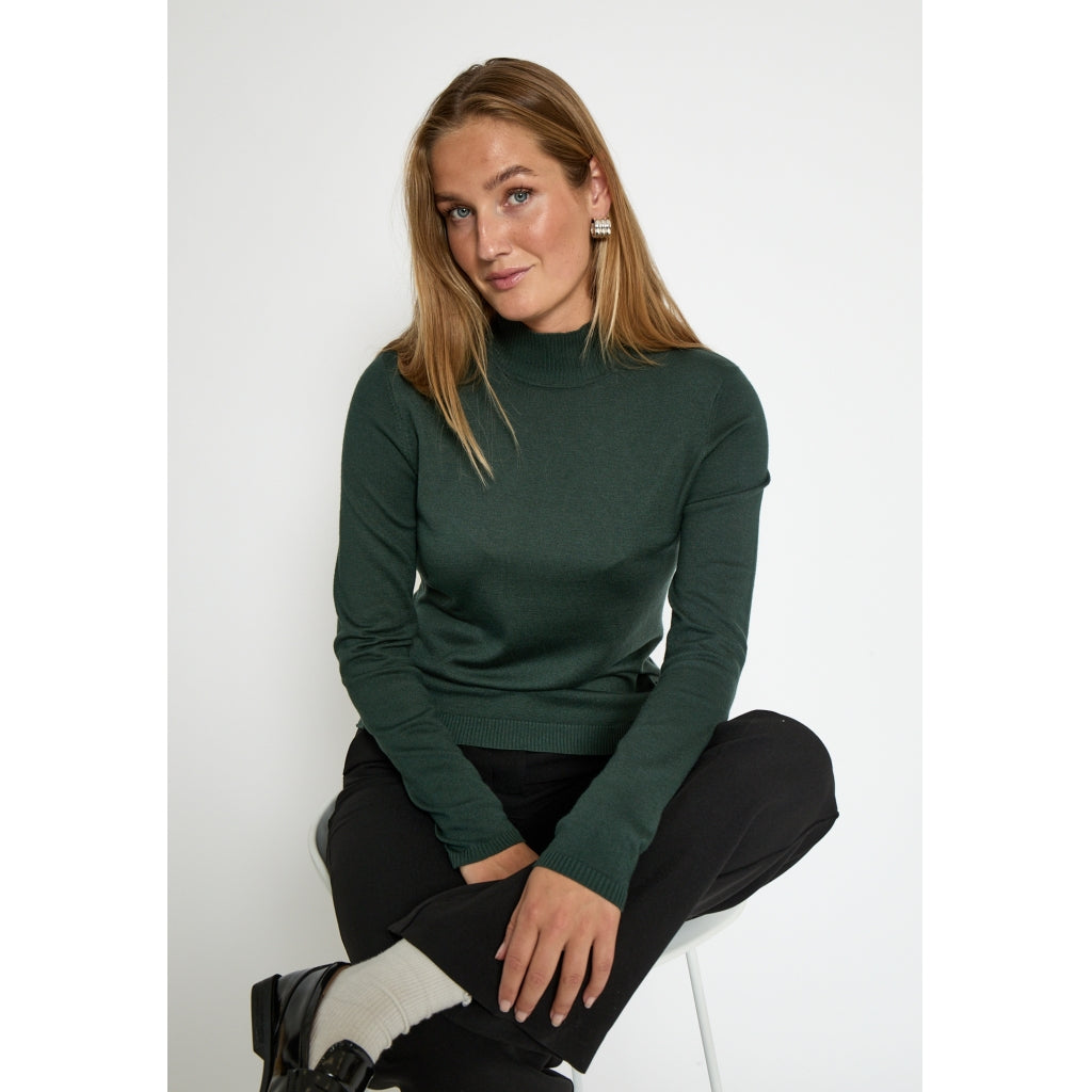 Minus MSLana Roll Neck Knit Pullover 4112 Jungle Green