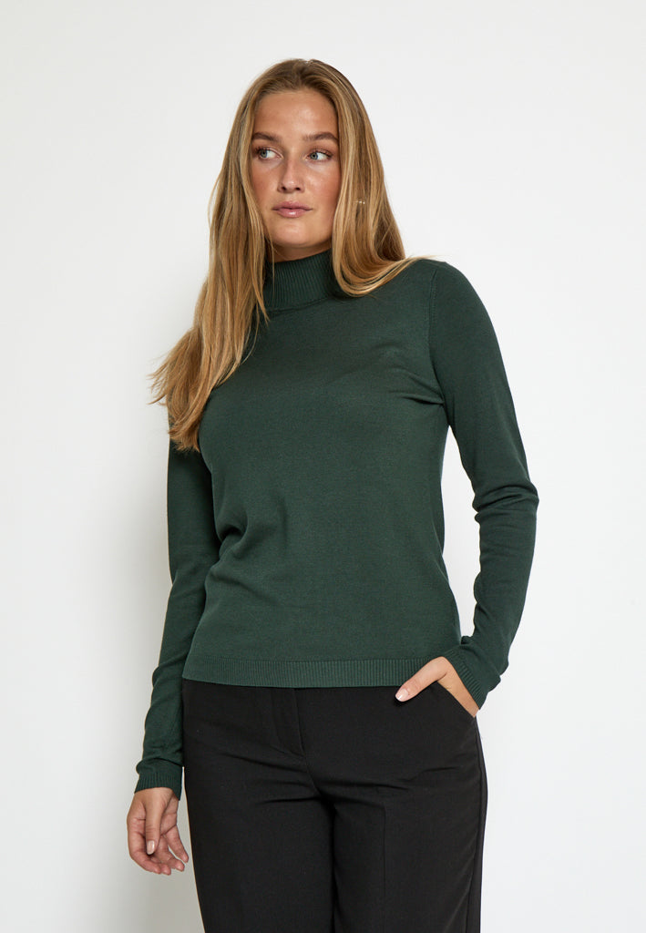 Minus MSLana Roll Neck Knit Pullover 4112 Jungle Green