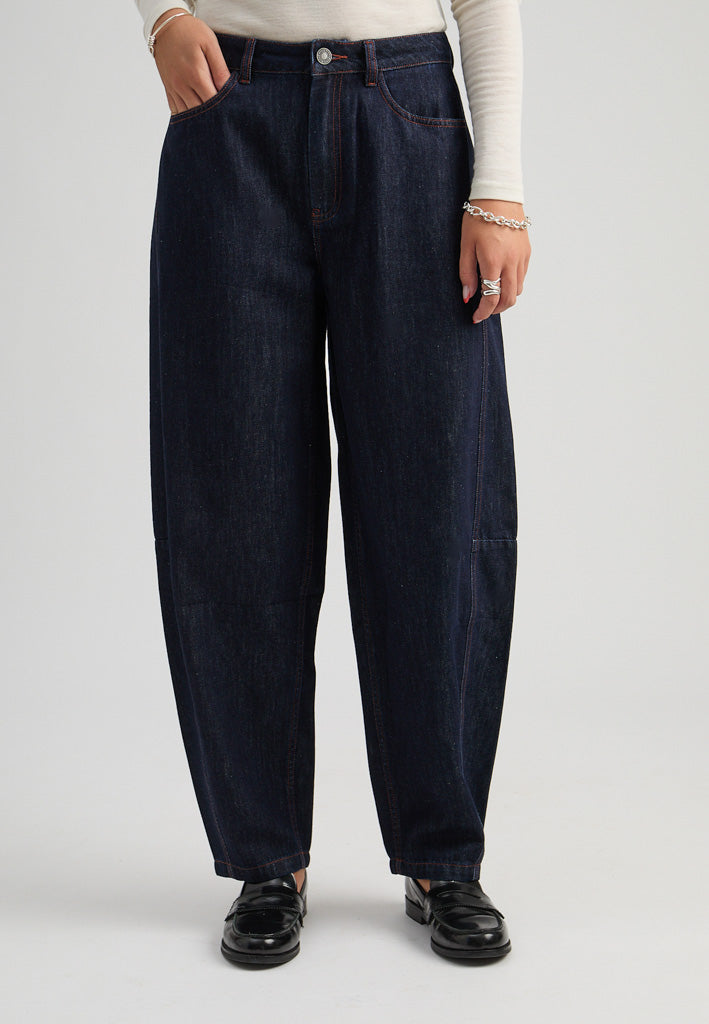 Minus MSLarissa Mid Waist Pants Pant 006 Dark Denim