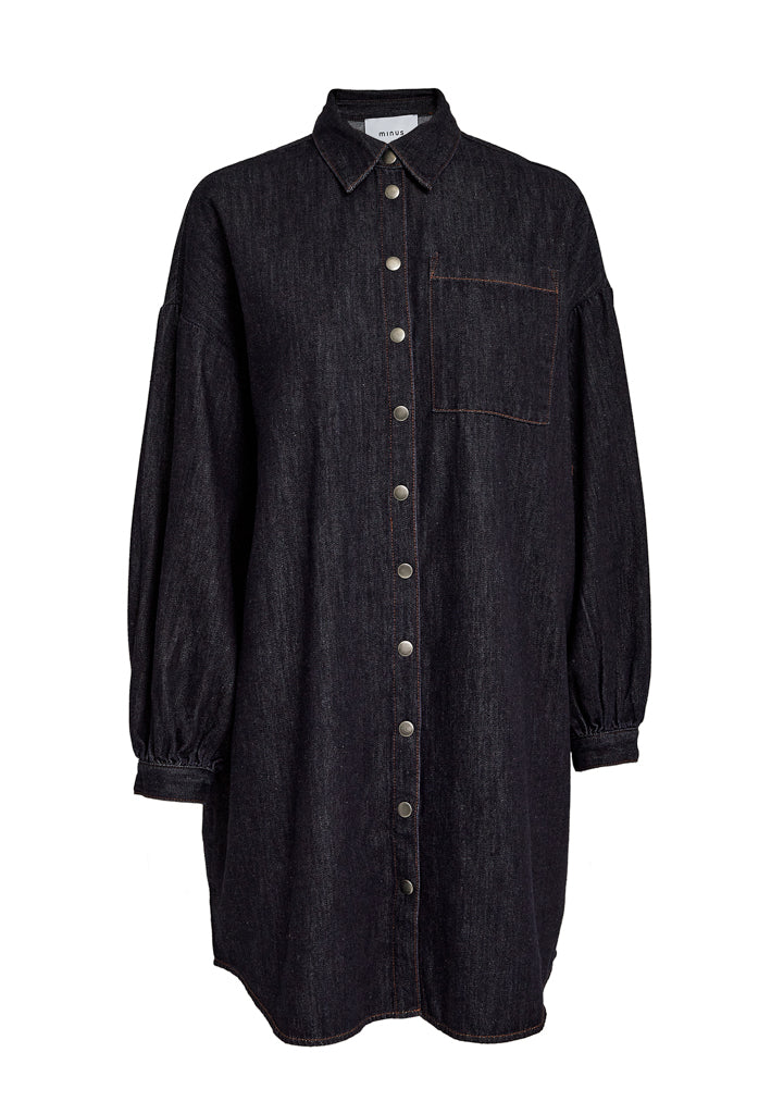 Minus MSLarissa Short Dress Dress 006 Dark Denim