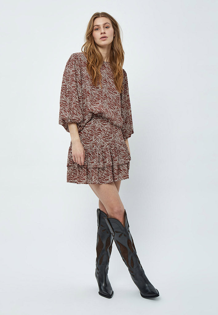 Minus MSLavena Balloon Blouse Blouse 5049P Dark Cinnamon PR