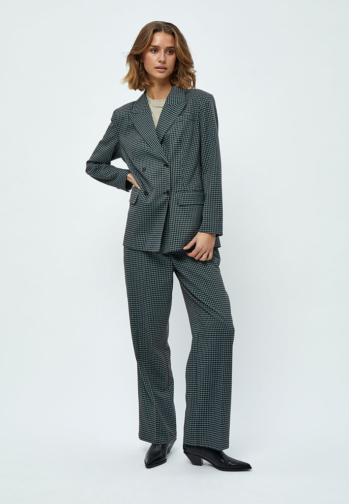 Minus MSLekira Blazer Blazer 9454C Slate Brown Checked