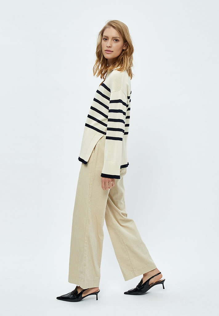 Minus MSLeonie Pullover Pullover 0011S Gardenia Stripe
